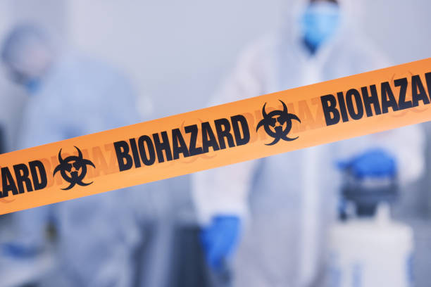 Professional Biohazard Cleanup technician working in Howell, MI